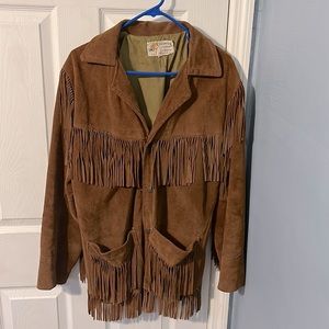 Vintage suede fringes jacket size L